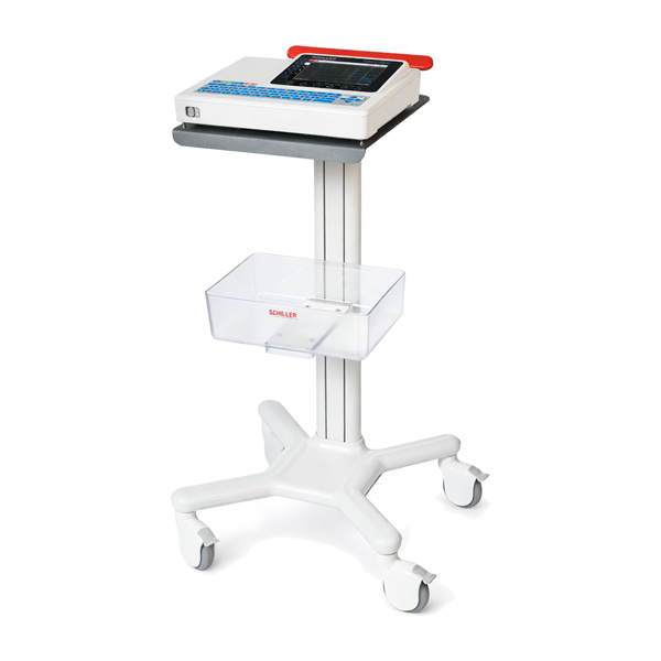 chariot à roulettes ecg schiller cardiovit at-102