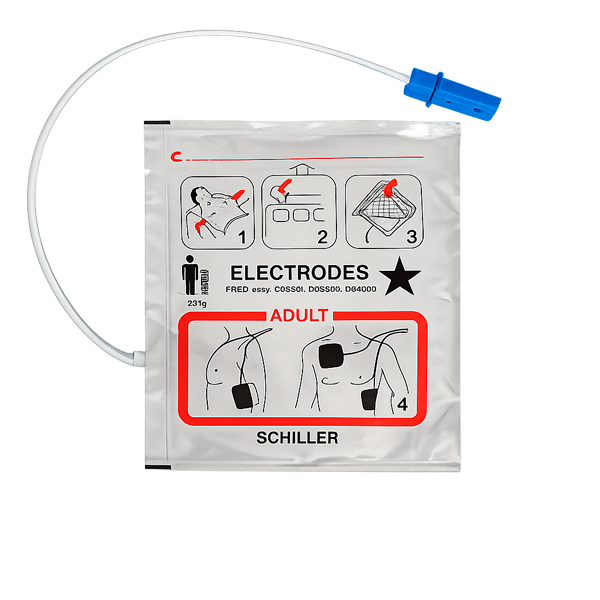Électrodes adultes pour défibrillateurs Schiller Fred / Schiller Fred Easy / Skity