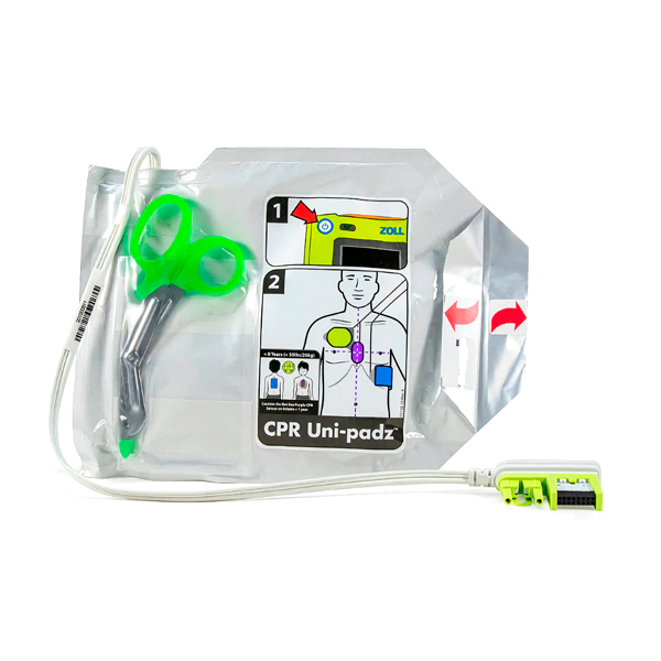 Électrodes universelles CPR Uni Padz pour Zoll AED 3
