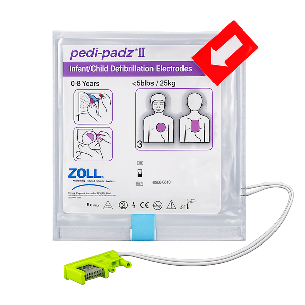 Électrodes pédiatriques Pedi Padz II pour Zoll AED plus / AED Pro