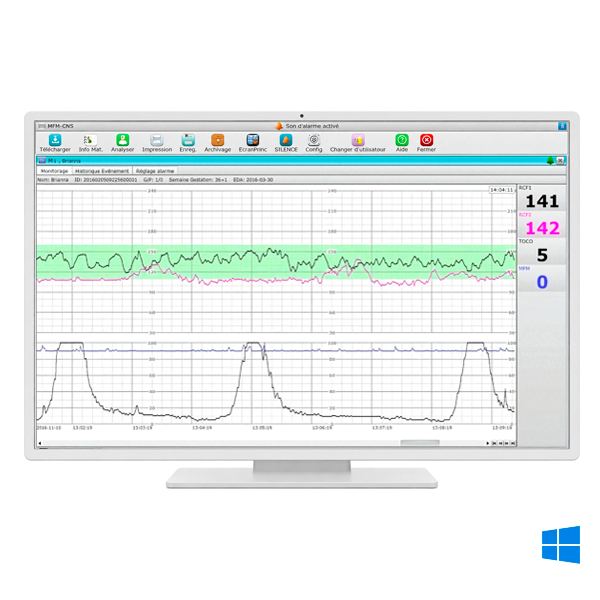 logiciel edan mfm-cns pour cardiotocographes edan