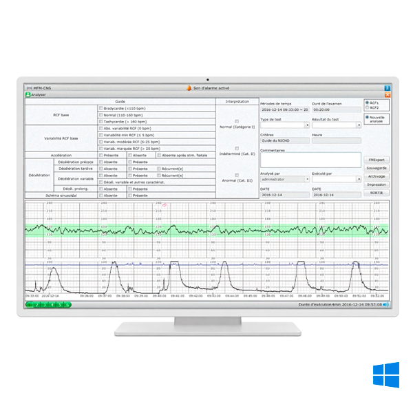 logiciel edan mfm-cns pour cardiotocographes edan