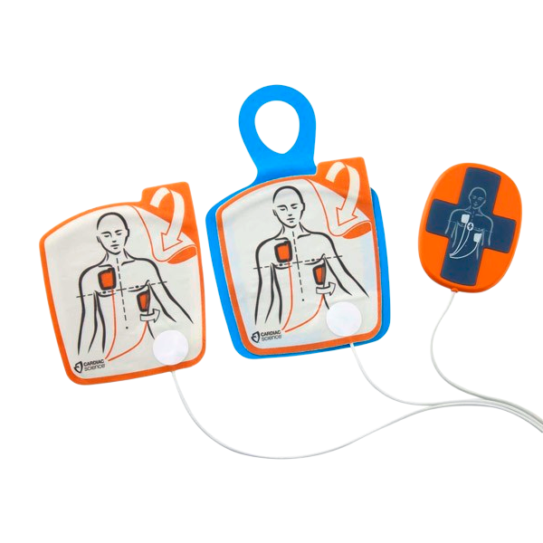 electrodes adultes pour cardiac science powerheart g5 avec capteur rcp