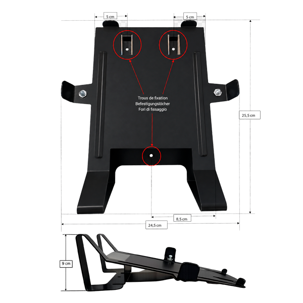 support mural pour zoll aed plus