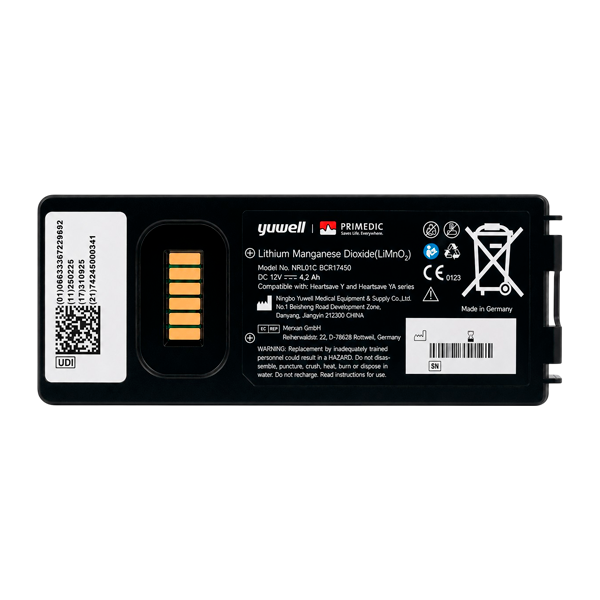 Batteria per Primedic HeartSave Y / YA
