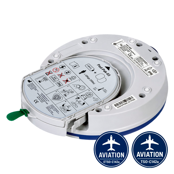 Herz-Lungen-Wiederbelebungs-Elektroden für Erwachsene „Heartsine Samaritan Pad-Pak Aviation“