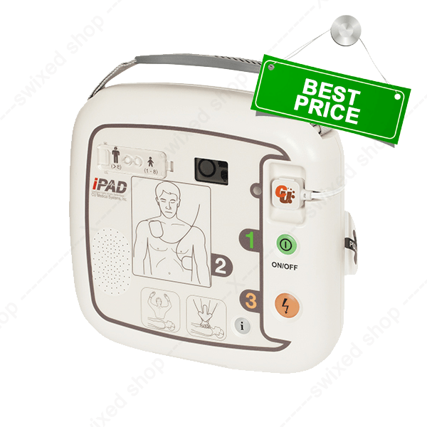 CU Medical I-PAD SP1 – Défibrillateur semi-automatique avec électrodes pré-connectées et interface multilingue