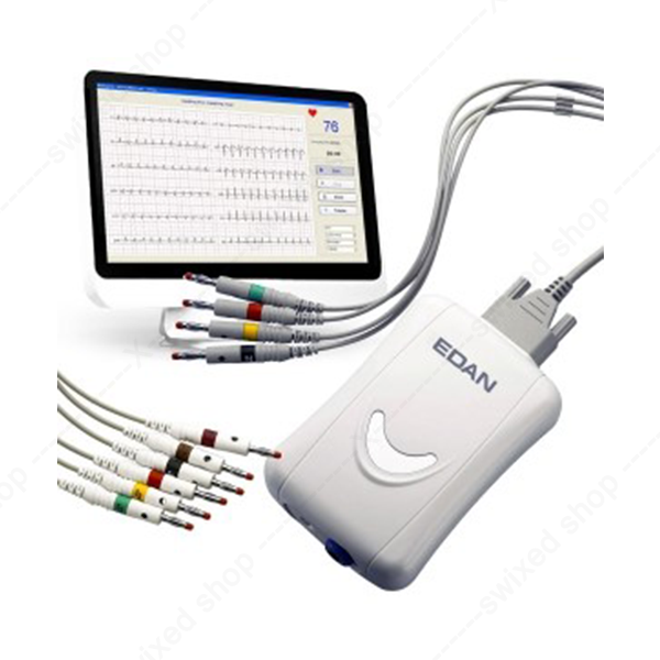 Électrocardiographe de repos Edan SE-1515 DP12 (USB) - Appareil ECG informatisé