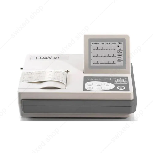 Edan SE-3 – Électrocardiographe numérique à 3 canaux avec écran rabattable