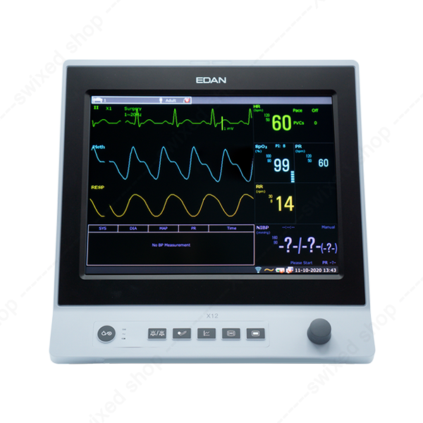 Moniteur de signes vitaux Edan X12 - Écran tactile 12 pouces