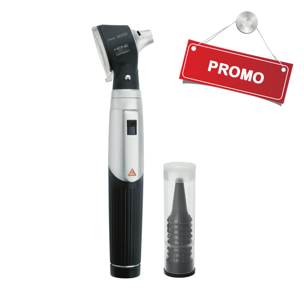Heine Mini 3000 – Otoscope à fibres optiques 2,5 V