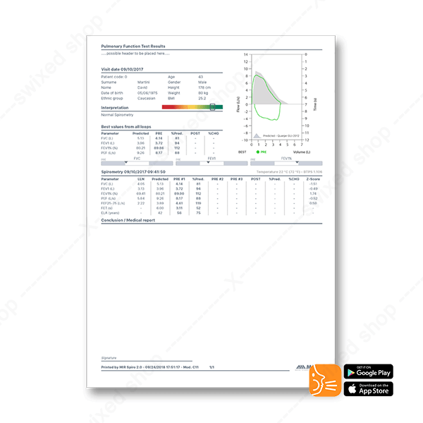Spiromètre Mir Spirobank II Smart Bluetooth