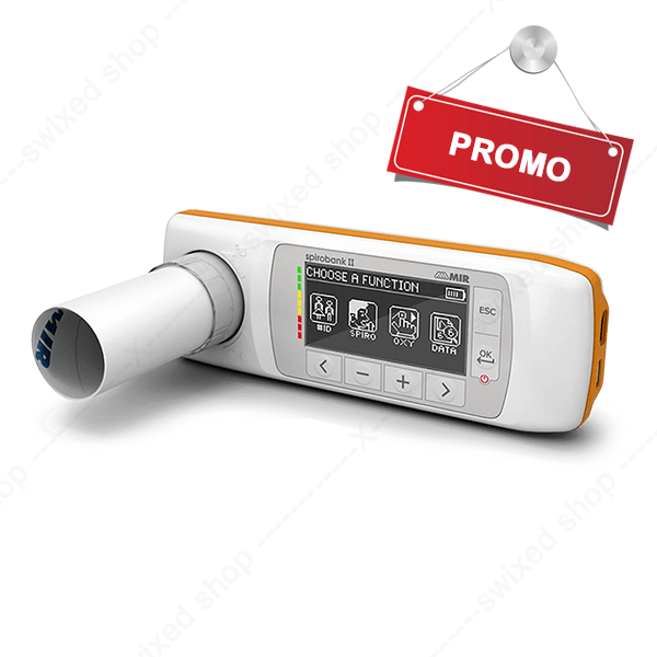 Mir Spirobank II Advanced – Analyseur portable des paramètres respiratoires avec connectivité USB et Bluetooth