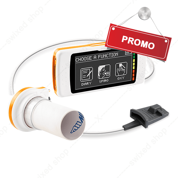 Mir Spirodoc – Spiromètre portable avec oxymètre intégré, écran tactile et connectivité USB/Bluetooth