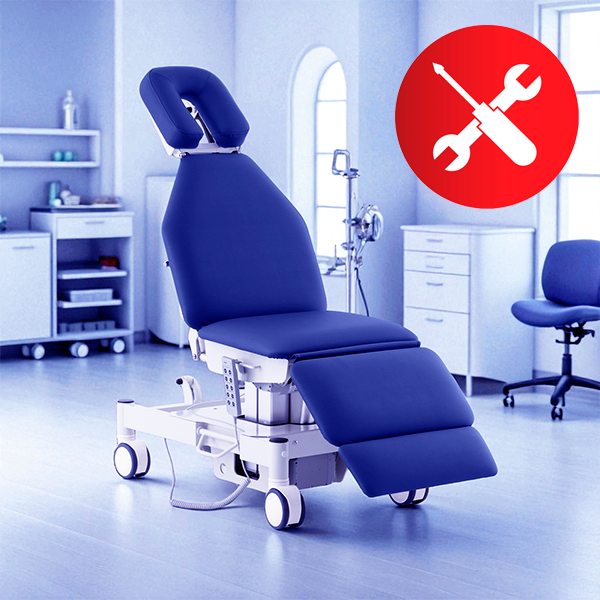 Service de maintenance – Contrôle technique des fauteuils d’examen médical électriques